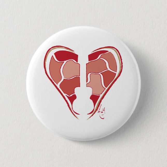 Heart Guitar Button (Front)