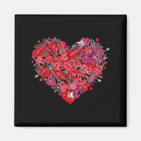 Heart Guitar Love Valentines Day Guitarist Player 