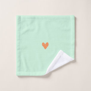 Heart hand towel