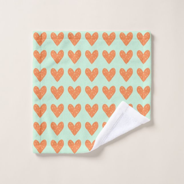 Heart hand towel (Wash Cloth)