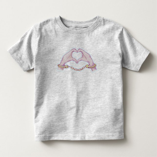 Heart hands Handcuffs Toddler T-shirt (Front)