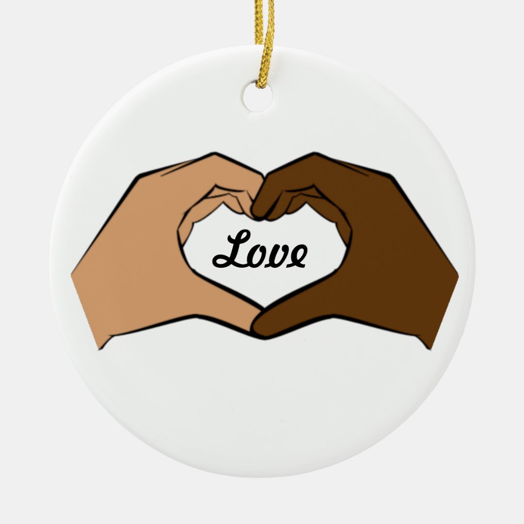 Heart Hands Love Ornament | Zazzle