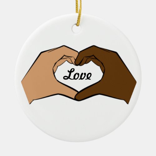 Heart Hands Love Ornament