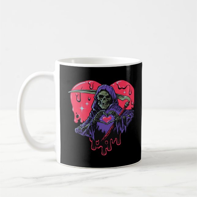Heart Hands Reaper Classic Look Coffee Mug (Left)
