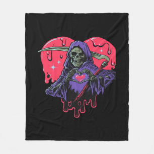 Heart Hands Reaper Classic Look Fleece Blanket