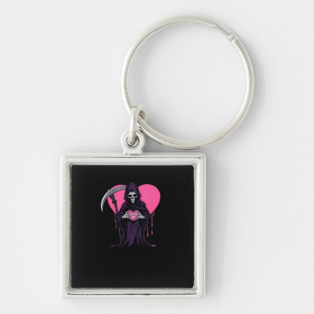 Heart Hands Reaper Classic Look Keychain (Front)
