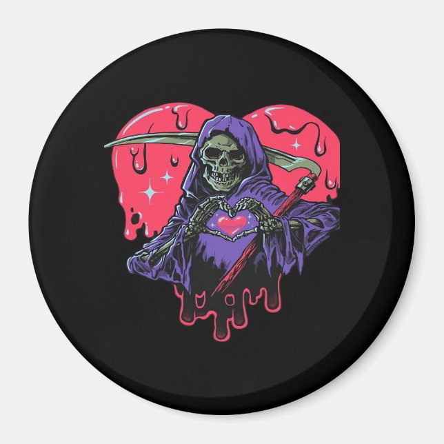 Heart Hands Reaper Classic Look Magnet (Front)