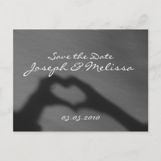 Heart Hands Save the Date Postcards