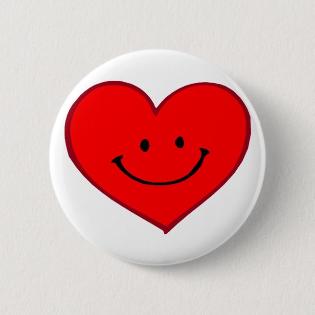 Heart  (Happy Face) Button (Front)