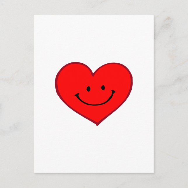 Heart  (Happy Face) Postcard (Front)