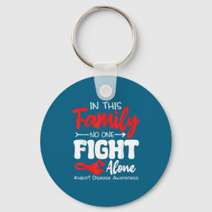 Heart Health Heart Disease Awareness Chd Family Su Keychain