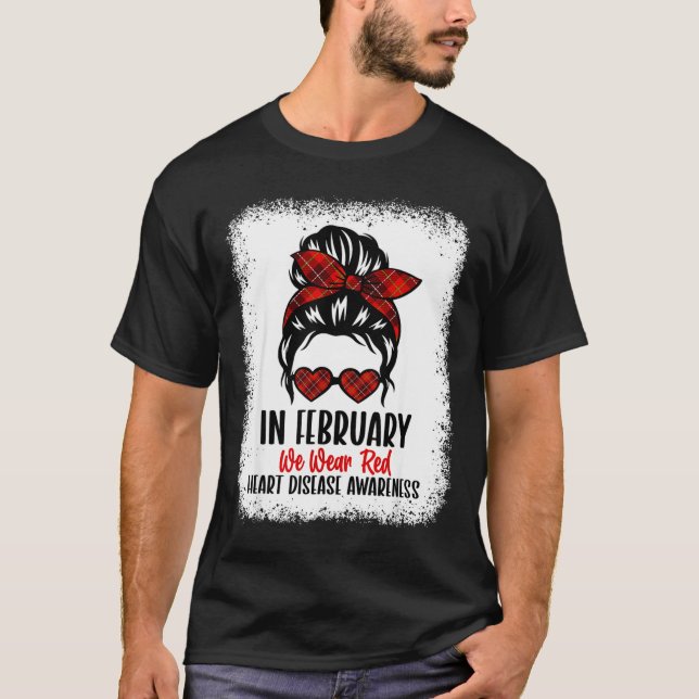 Heart Health Heart Disease Awareness Heartbeat Chd T-Shirt (Front)