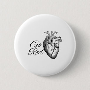 Heart Health Month February American Heart Health Button