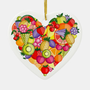 Heart - Healthy Fruit - SRF Ceramic Ornament