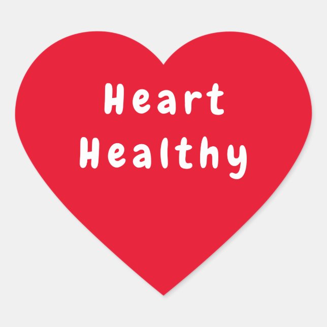 Heart Healthy Red Hearts Heart Sticker (Front)