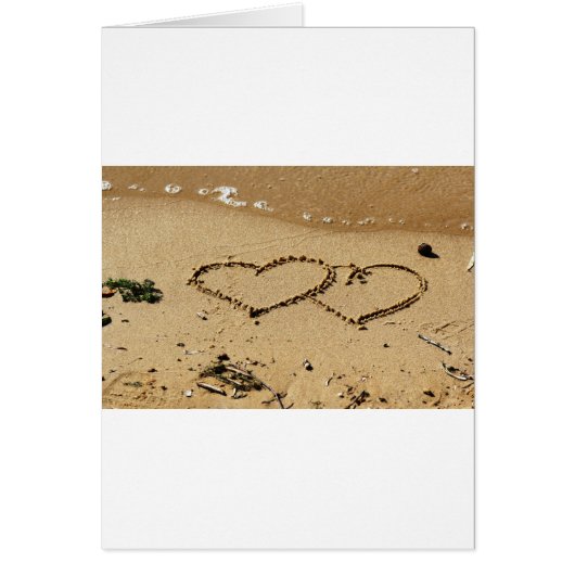 Heart Hearts love custom personalize Anniversaries Cards (Front)