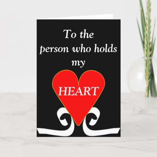 Heart Holder Valentines Day Card