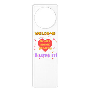 Heart Home Hearth Acrylic Door Hanger