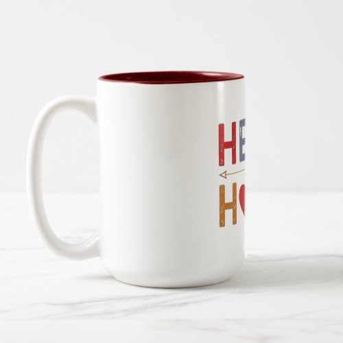 Heart HomeLove home kitchen Two_Tone Coffee Mug