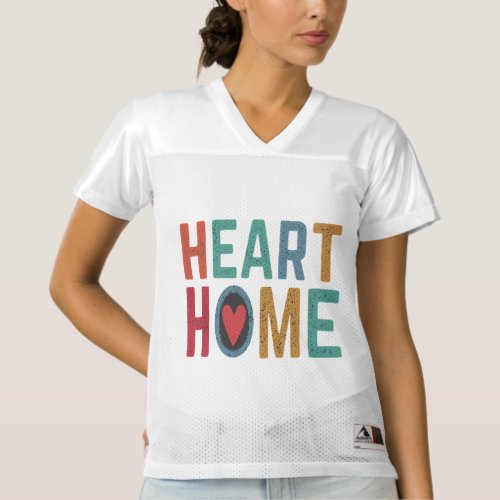 Heart Home Womens Football Jersey
