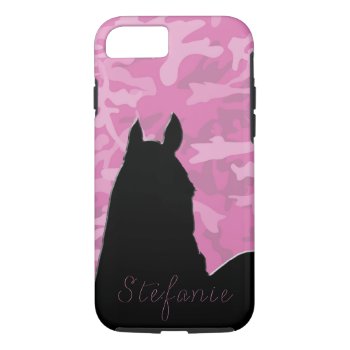 Heart Horse I (pink Camo Ii) Iphone 8/7 Case by Heart_Horses at Zazzle