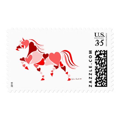 Heart Horse Stamp