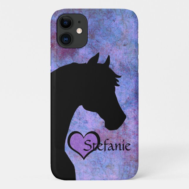 Heart Horses II (purple) Case-Mate iPhone Case (Back)