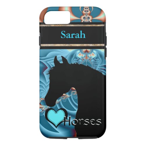 Heart Horses III Customizable Dreamz 4 iPhone 87 Case