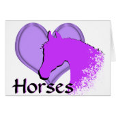 Heart Horses III (purple) (Front Horizontal)