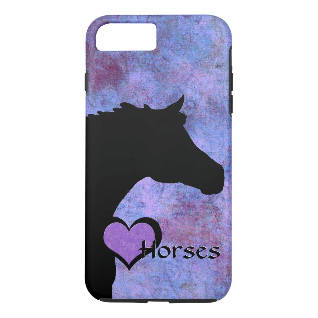 Heart Horses IV (purple/blue) Case-Mate iPhone Case (Back)