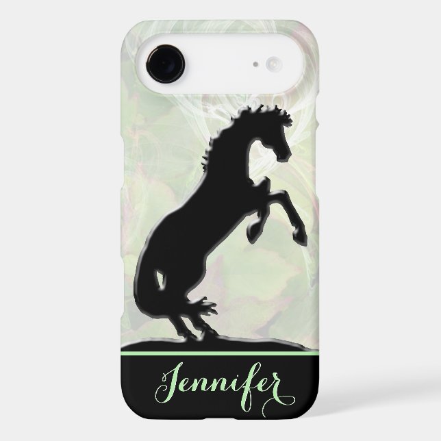 Heart Horses V (green misty fractal) Case-Mate iPhone Case (Back)