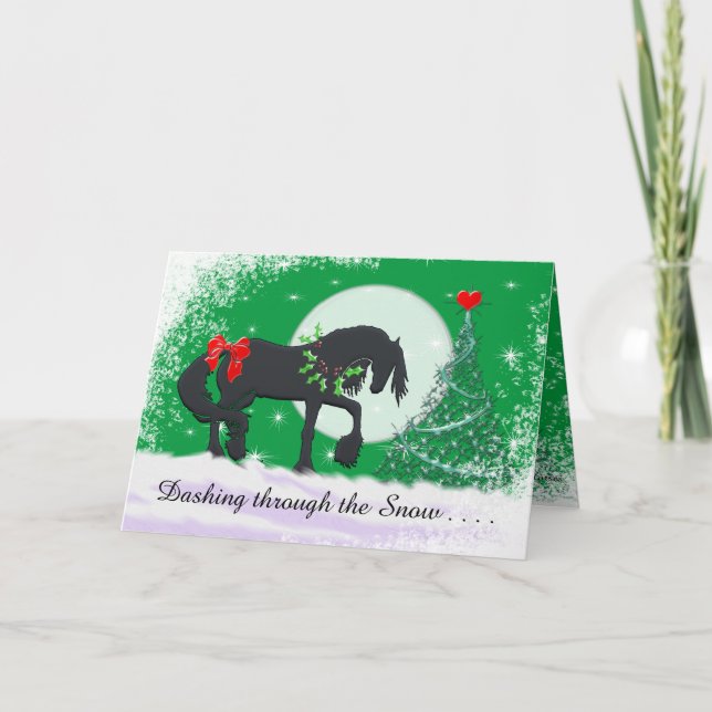 Heart Horses VI Holiday (Holiday Tree) (Front)