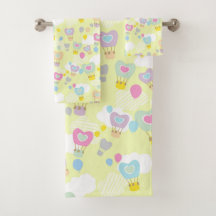 Heart Hot Air Balloons Green