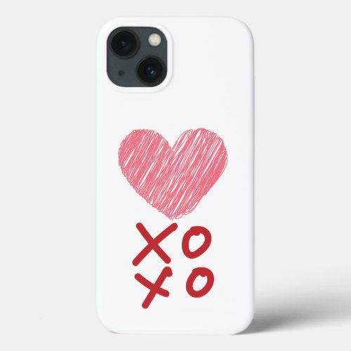 Heart Hugs n kisses XOXO  iPhone 13 Case