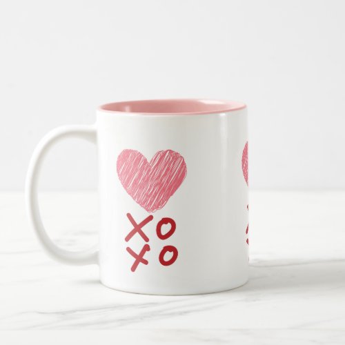 Heart Hugs n kisses XOXO Mugs 