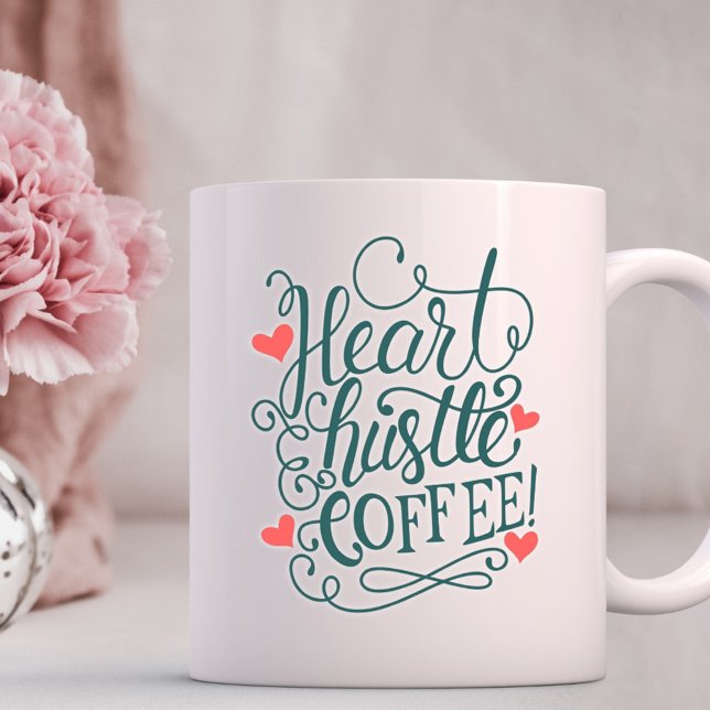 Heart, Hustle, Coffee Mug (Creator Uploaded)