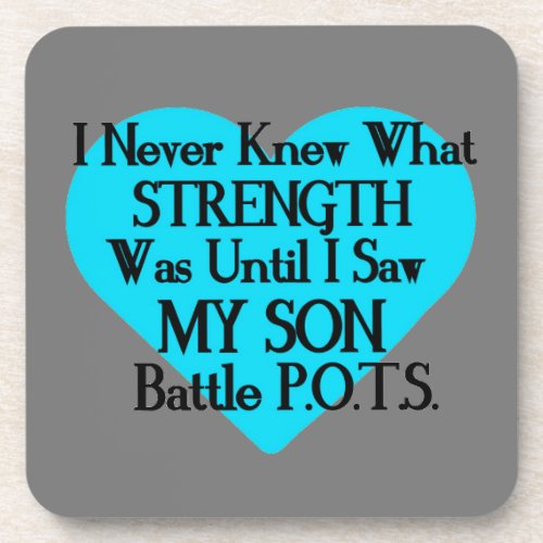 HeartI Never KnewSonPOTS Beverage Coaster