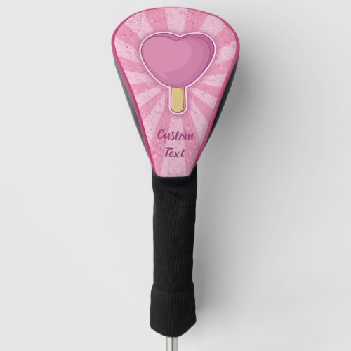 Heart Ice Cream Stick Golf Head Cover