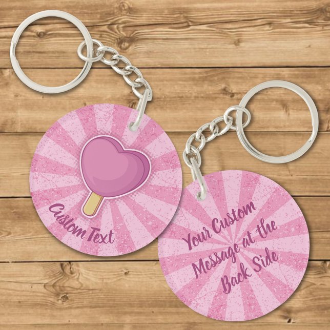 Heart Ice Cream Stick Keychain (Creator Uploaded)