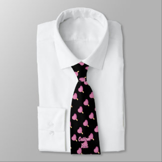 Heart Ice Cream Stick Neck Tie