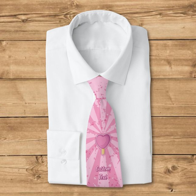 Heart Ice Cream Stick Neck Tie (Creator Uploaded)