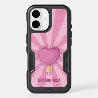 Heart Ice Cream Stick iPhone 16 Case