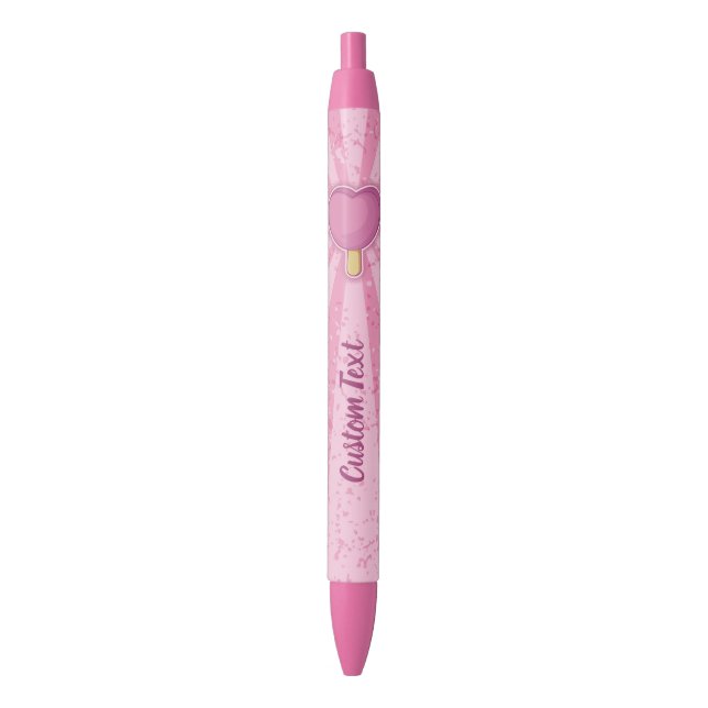 Heart Ice Cream Stick Pen (Front Vertical)