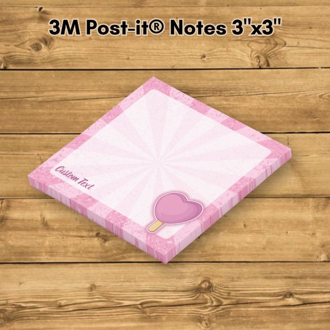 Heart Ice Cream Stick Post-it Notes (Creator Uploaded)