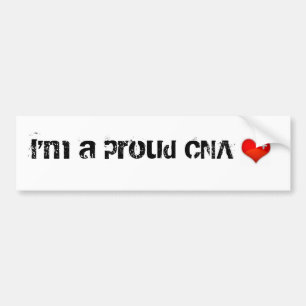 heart, I'm a proud CNA Bumper Sticker
