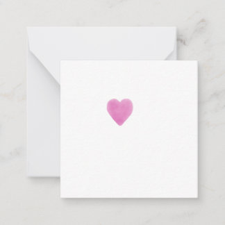 Heart image note card