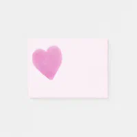 Pink Emoji Heart Post-it Notes, Zazzle