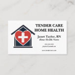 Heart in a House Home Health Home Care Business Card