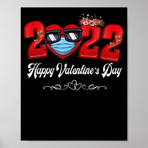 Heart In A Mask Happy Valentines Day 2022 Poster