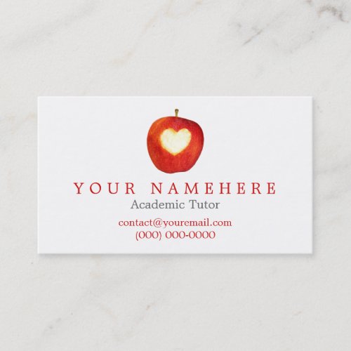 Heart in Apple Business Cards